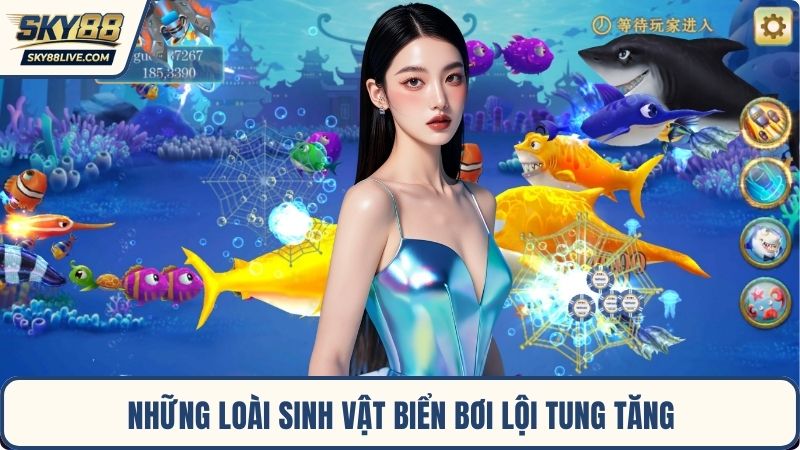 Những loài sinh vật biển bơi lội tung tăng